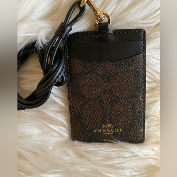 Coach Accessories Coach Black And Brown Id Holder Poshmark